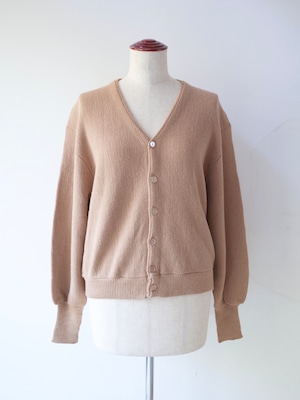70s Alpaca wool knit cardigan