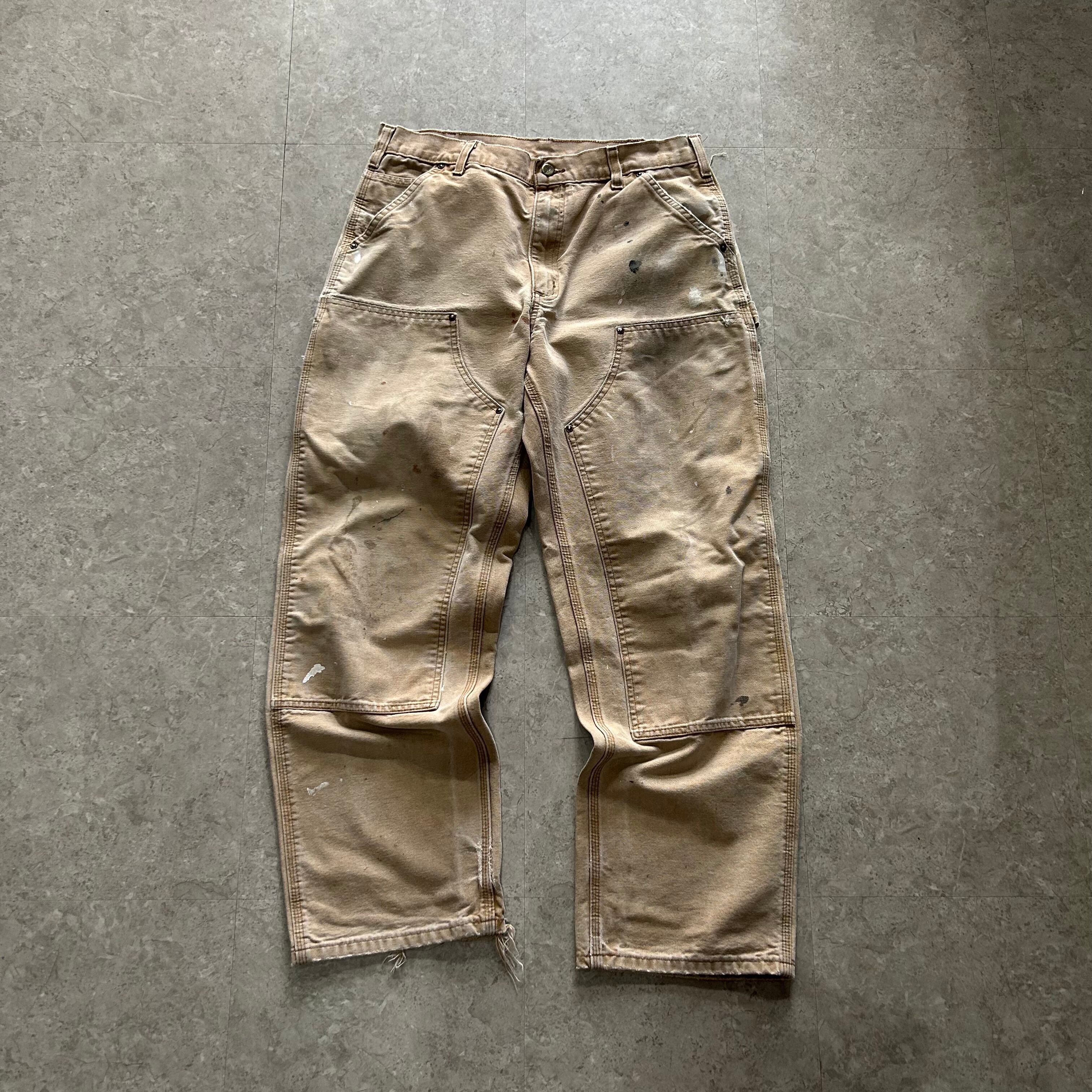 00s Carhartt double knee duck pants "beige"【仙台店】