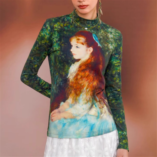 【Camoooni】デザインスリムトップス　10824