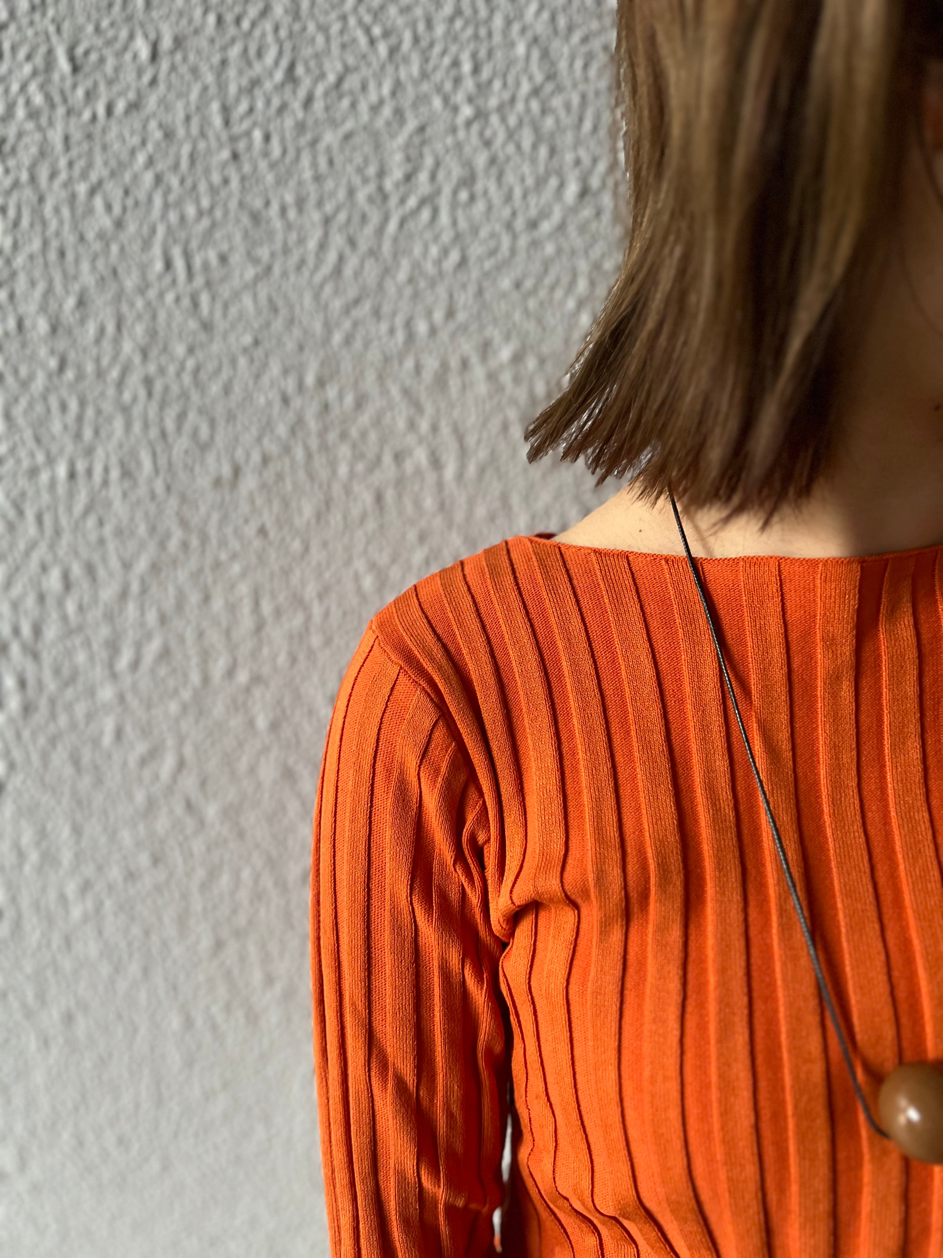 新色追加【 SELECT】ワイドリブボートネックプルオーバー 19-0444