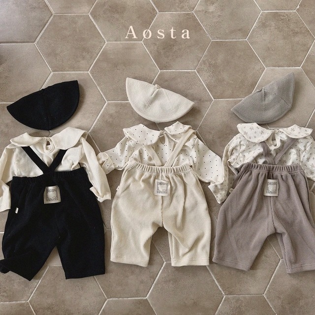 《即納》《Aosta》suspender pants