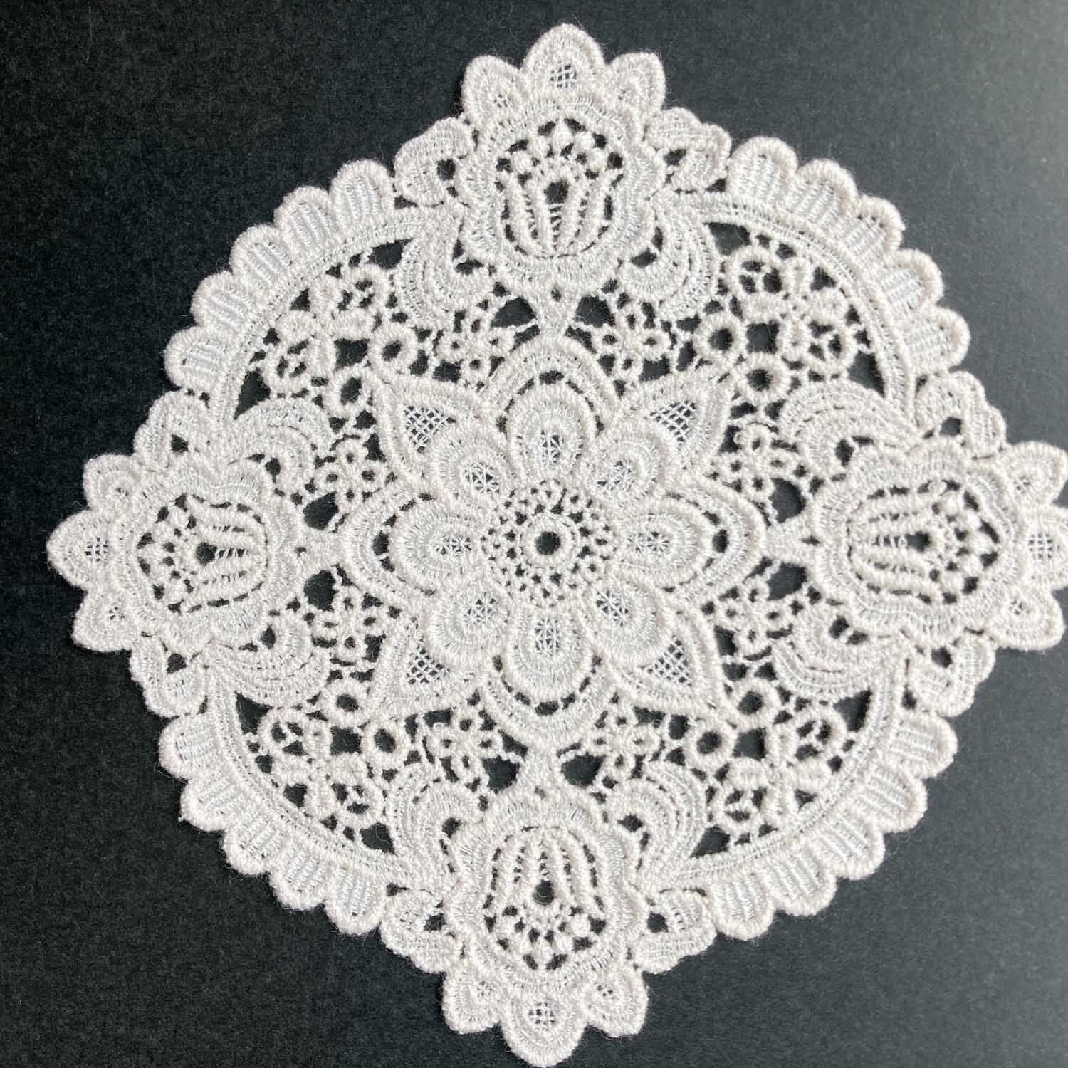 スクエアお花柄透かしレース | Dua-アクセサリーパーツショップ