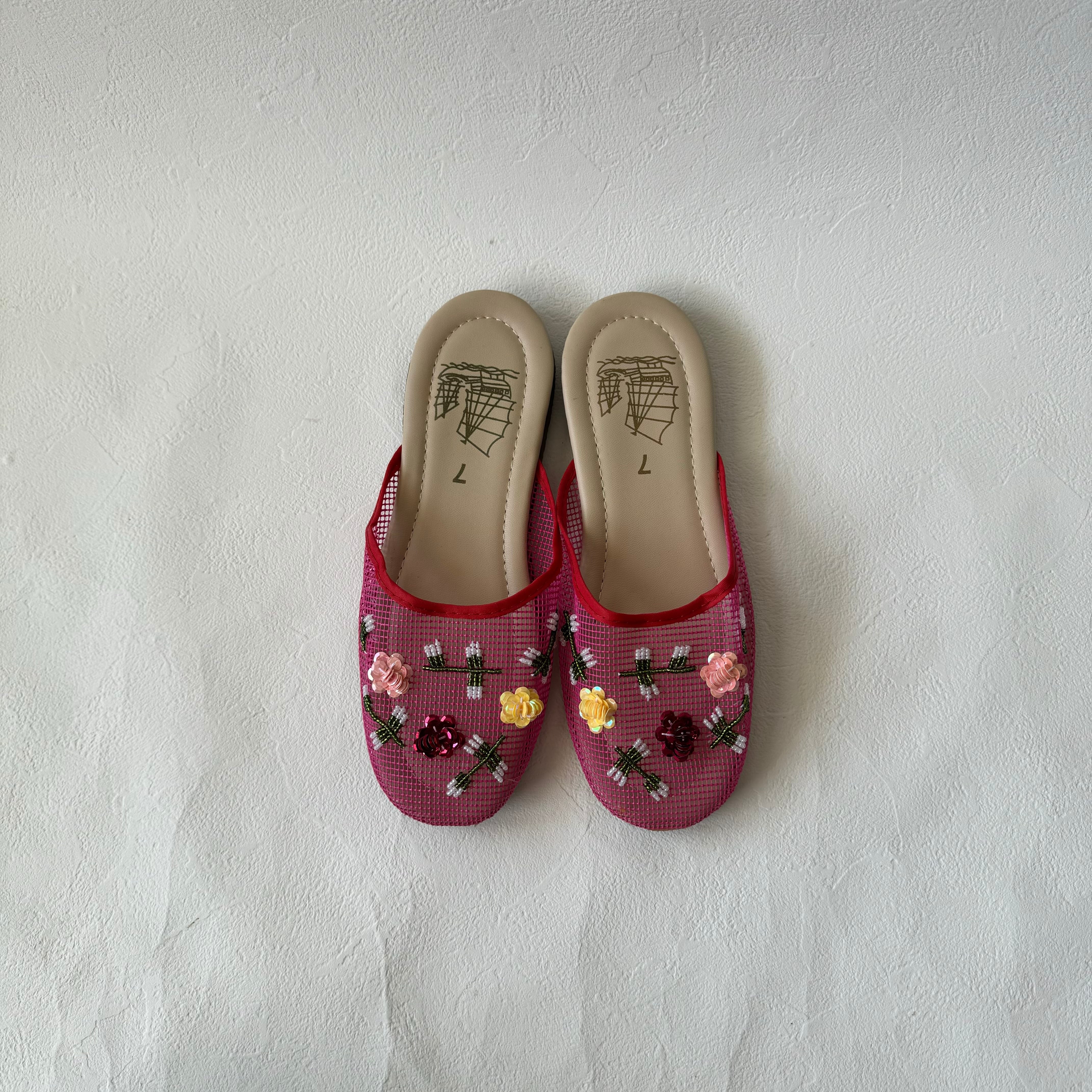 香港刺繍スリッパ（メッシュサンダル） | buibui marche