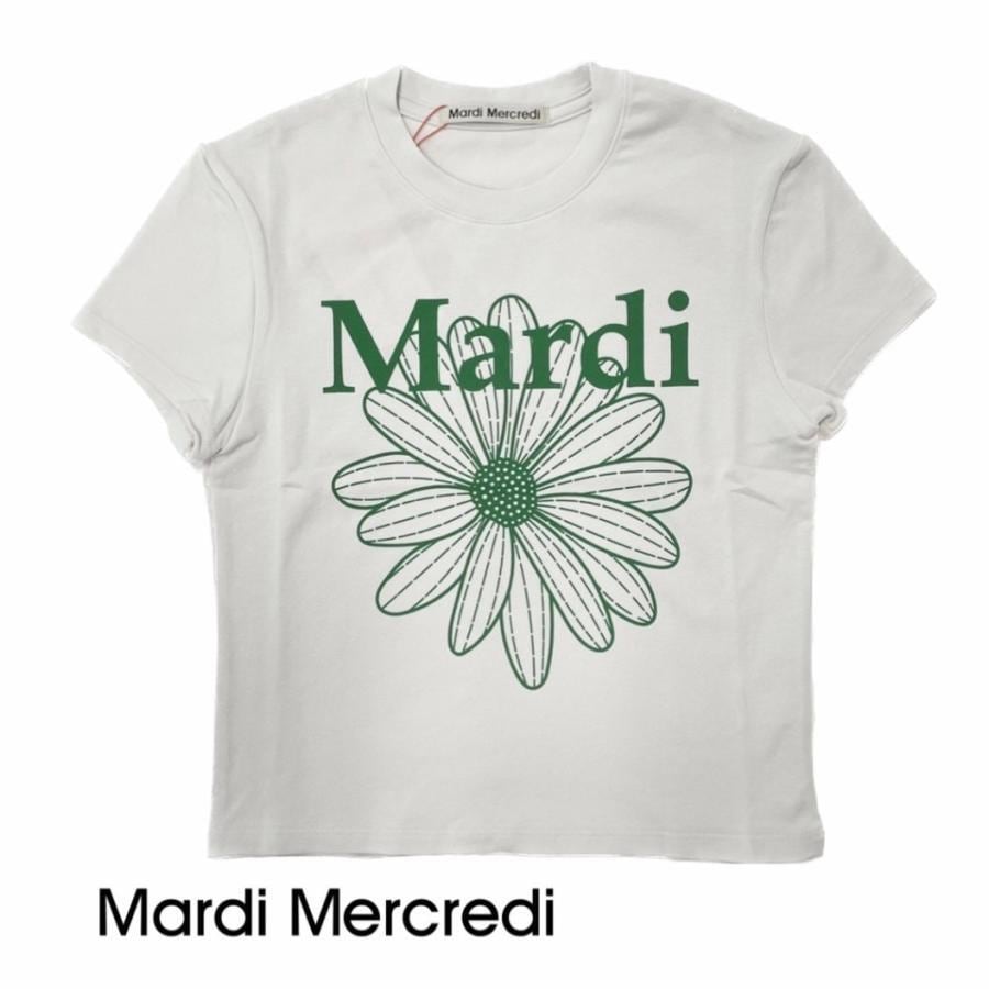 Mardi Mercredi マルディメクルディ CROPPED TSHIRT FLOWERMARDI ...