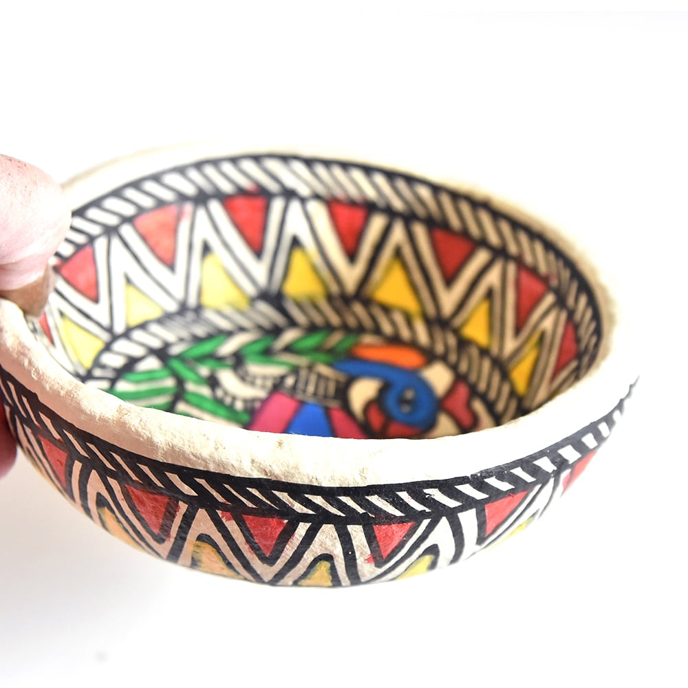 ミティラー マドゥバニ インド ネパール 象 花 鳥 魚 亀 ミティラー画