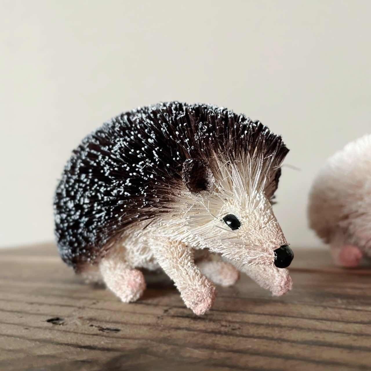 完売 】ハリネズミ ソルト＆ペッパー パームオブジェ｜飾り 置物