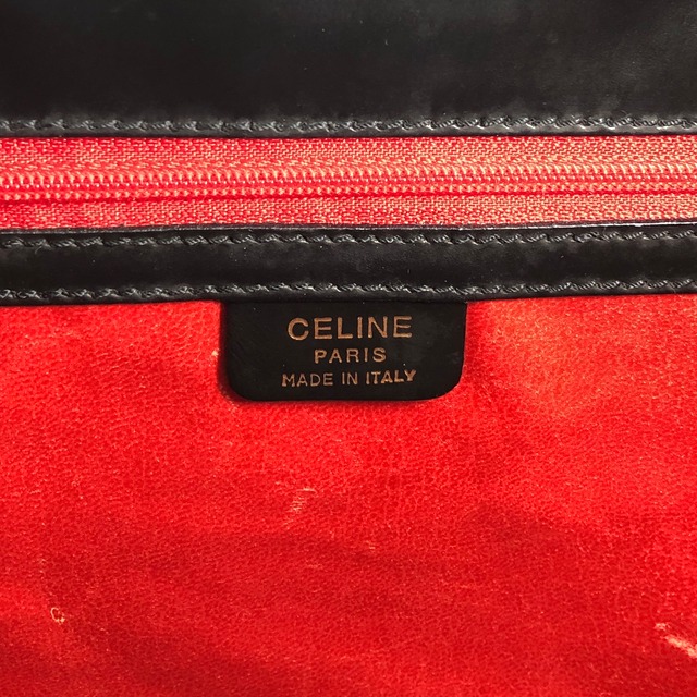 CELINE セリーヌ ショルダーバッグ ブラック スターボール レザー vintage ヴィンテージ オールド eay7uv
