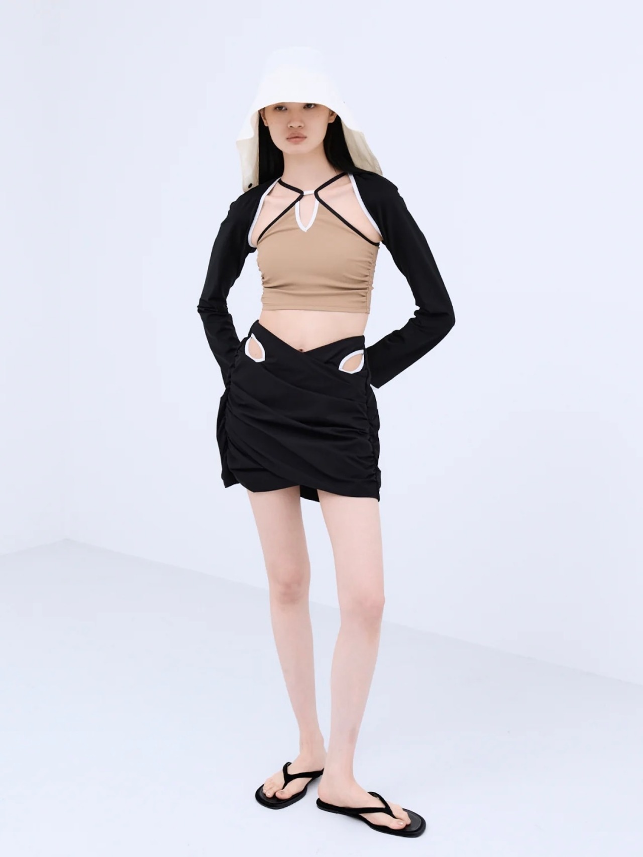 【26SS】THINGS THAT MATTER シングスザットマター / スイムウェア / GATHERED TAFFETA SWIM BOTTOM - 9