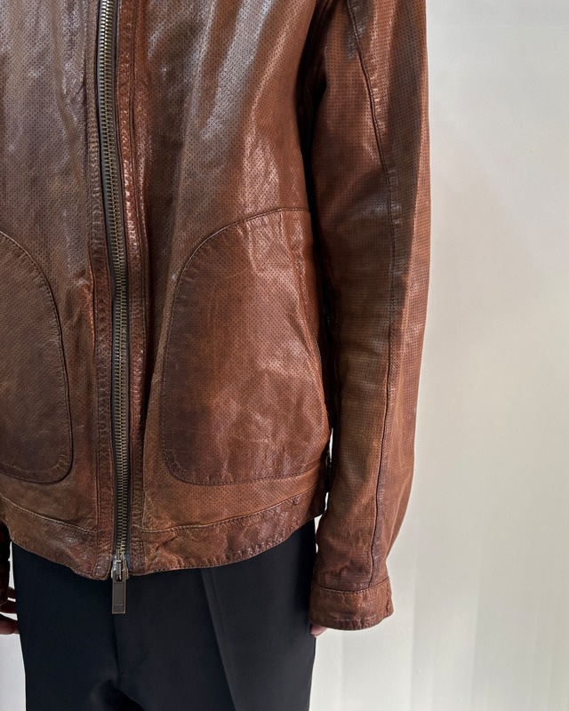 【ARMANI JEANS】single riders blouson