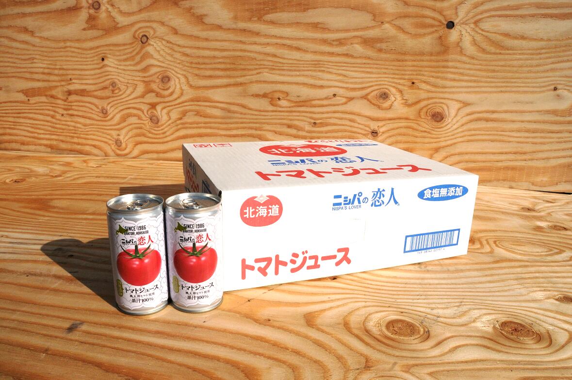 Jaびらとり ニシパの恋人 トマトジュース 無塩 190g缶 30本 税込価格3 8円 どさんこあぐりショップ 北海道から厳選された農産物 海産物をお届け