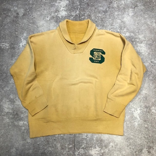 50s Unknown College Sweat カレッジ スウェット 前V