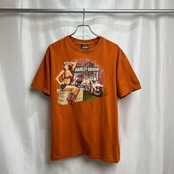 Harley-Davidson　ピンナップガール　両面プリント　バイク　Tシャツ　L