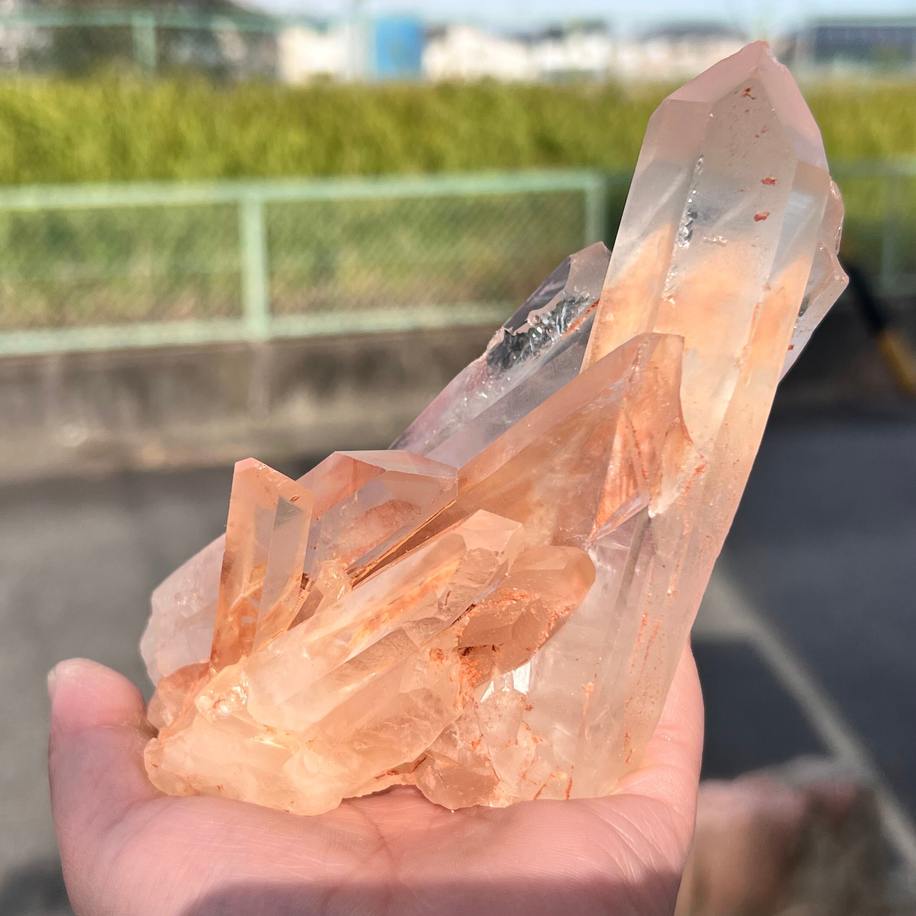 【マニカラン水晶クラスター 616g ㉒】❤︎送料無料❤︎天然石 パワーストーン