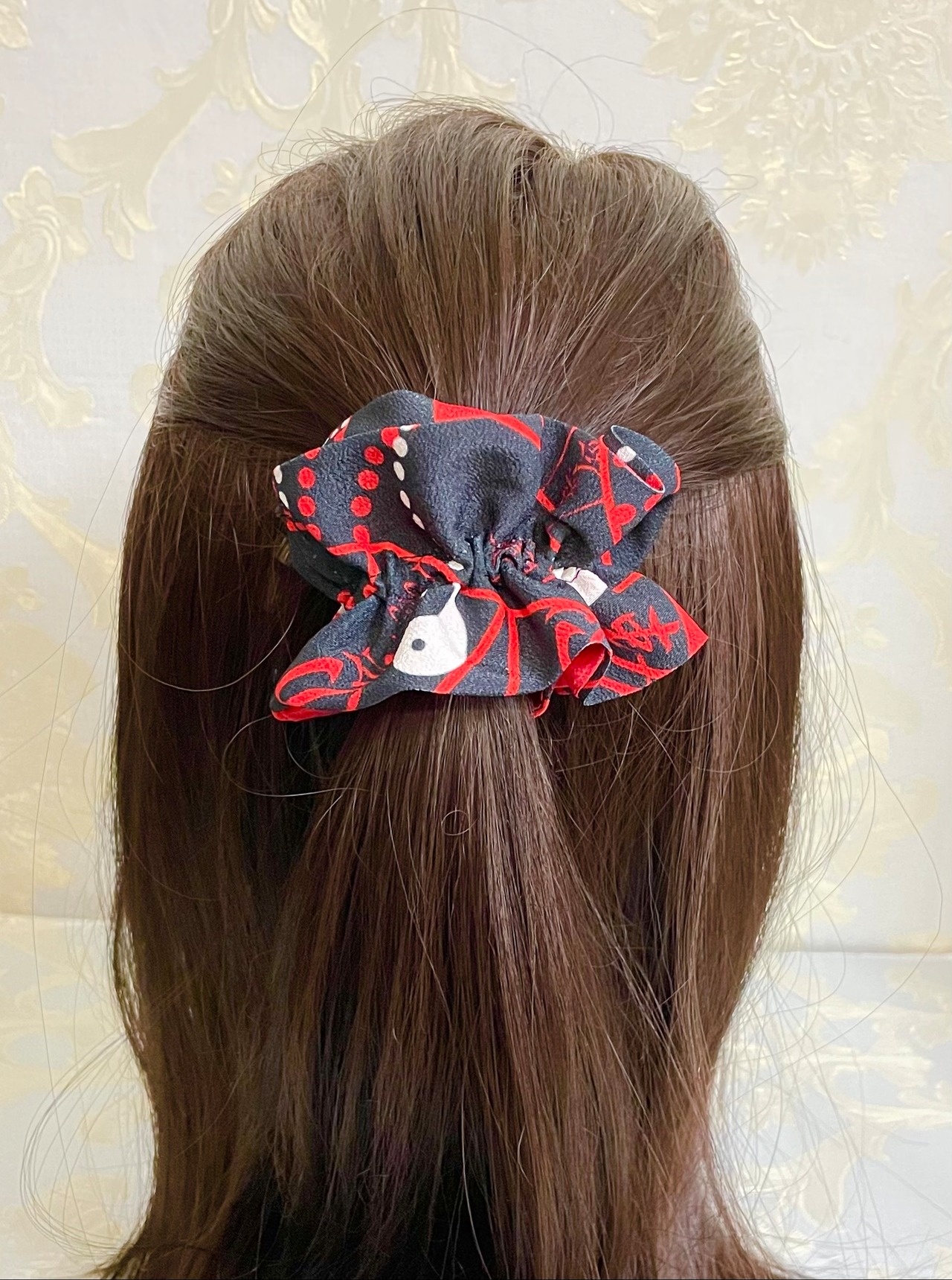 [komagire×Spider Lilyコラボ]キョンシーシュシュ(赤・紫)