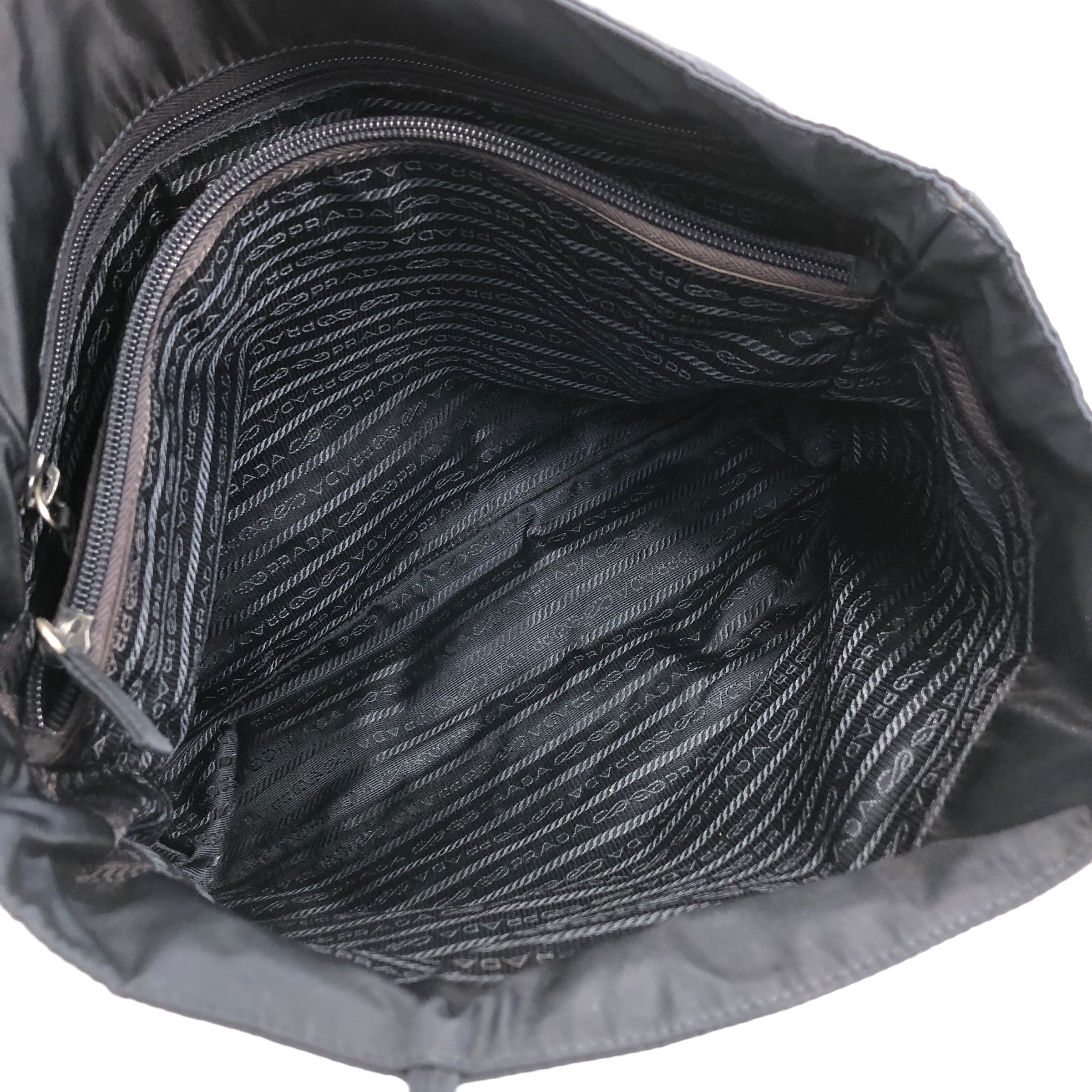 PRADA プラダ トートバッグ ネイビー トライアングルロゴ ナイロン