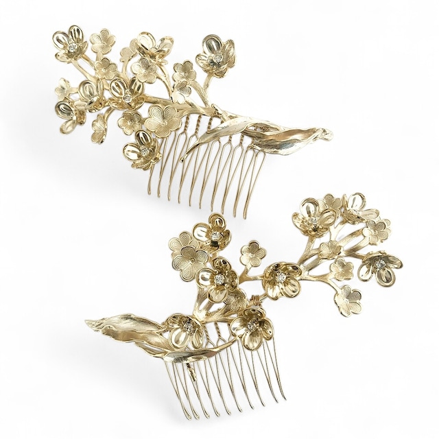 ライラックコーム２個セットヘッドピース【THH-747-GO】