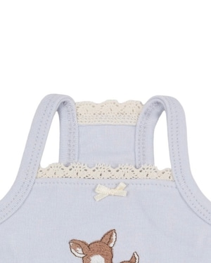 【予約】[ thesallyslaw ] Chloe top ｜Baby blue