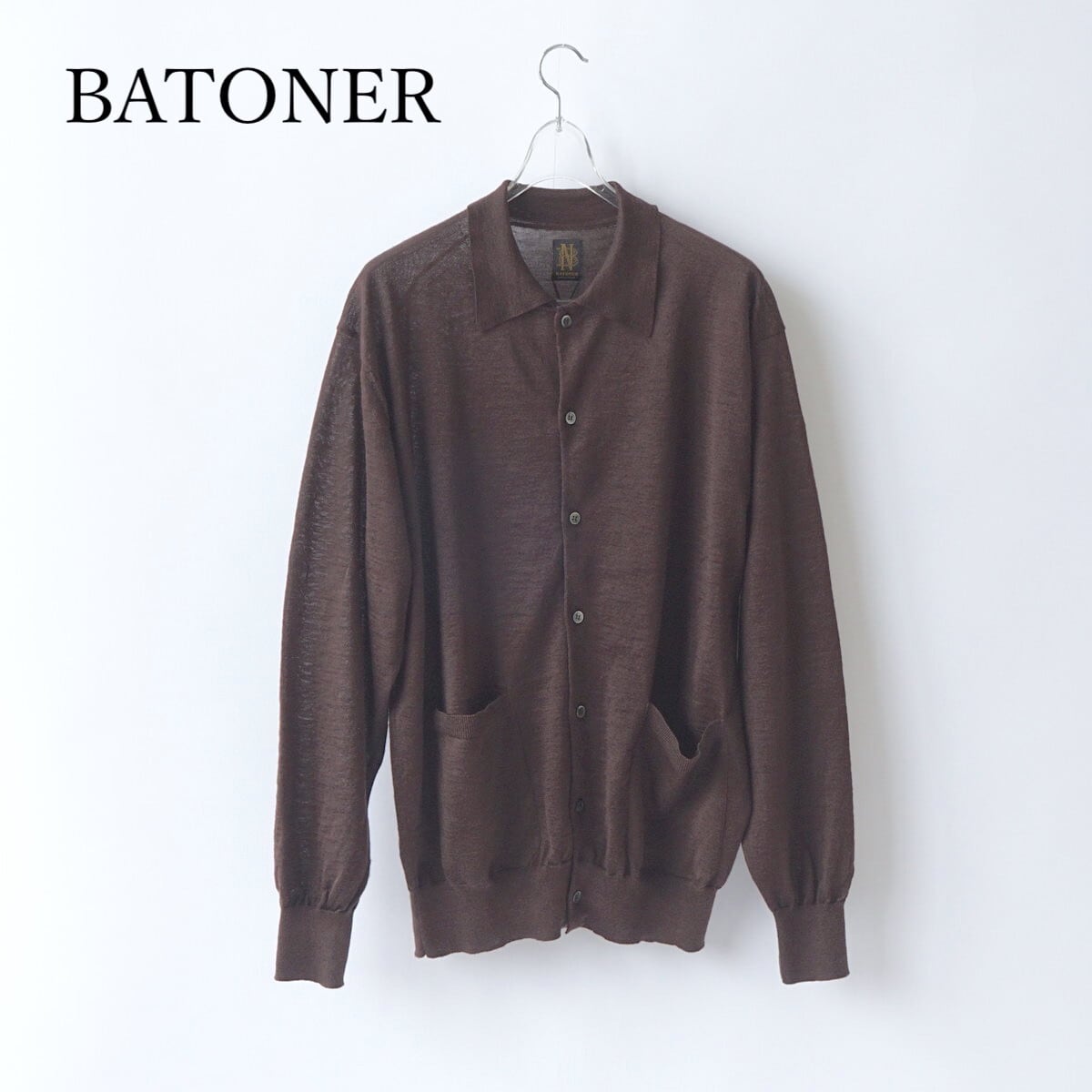 BATONER choma polo カーディガン f800b1ebaf4cf4e07a6972e5bca122