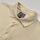 90s FACONNABLE ファソナブル ポケット付き 半袖 ポロシャツ サイズ L /メンズ/ビンテージ/アイボリーベージュ系