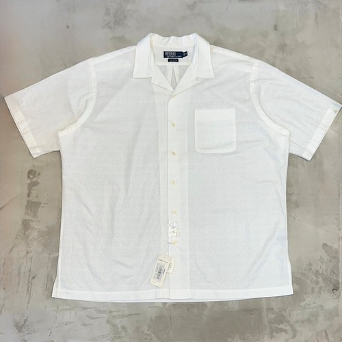 “タグ付き新品”Polo Ralph Lauren “CALDWELL” Jacquard Open Collar Shirt