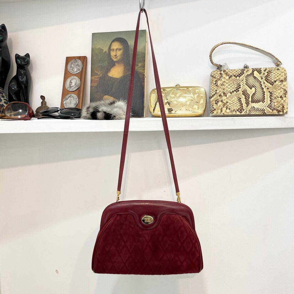 Bruno Magli/shoulderbag/bag/Bordeaux/ブルーノマリ/ショルダーバッグ 