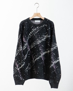 design wool knitted sweater / Made In USA