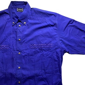 vintage VERSACE JEANS COUTURE royal blue color shirt