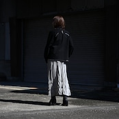 KUON / GANKO別注 Sashiko Kimono Sleeve Cutoff Denim shirt jacket レディースコーディネート