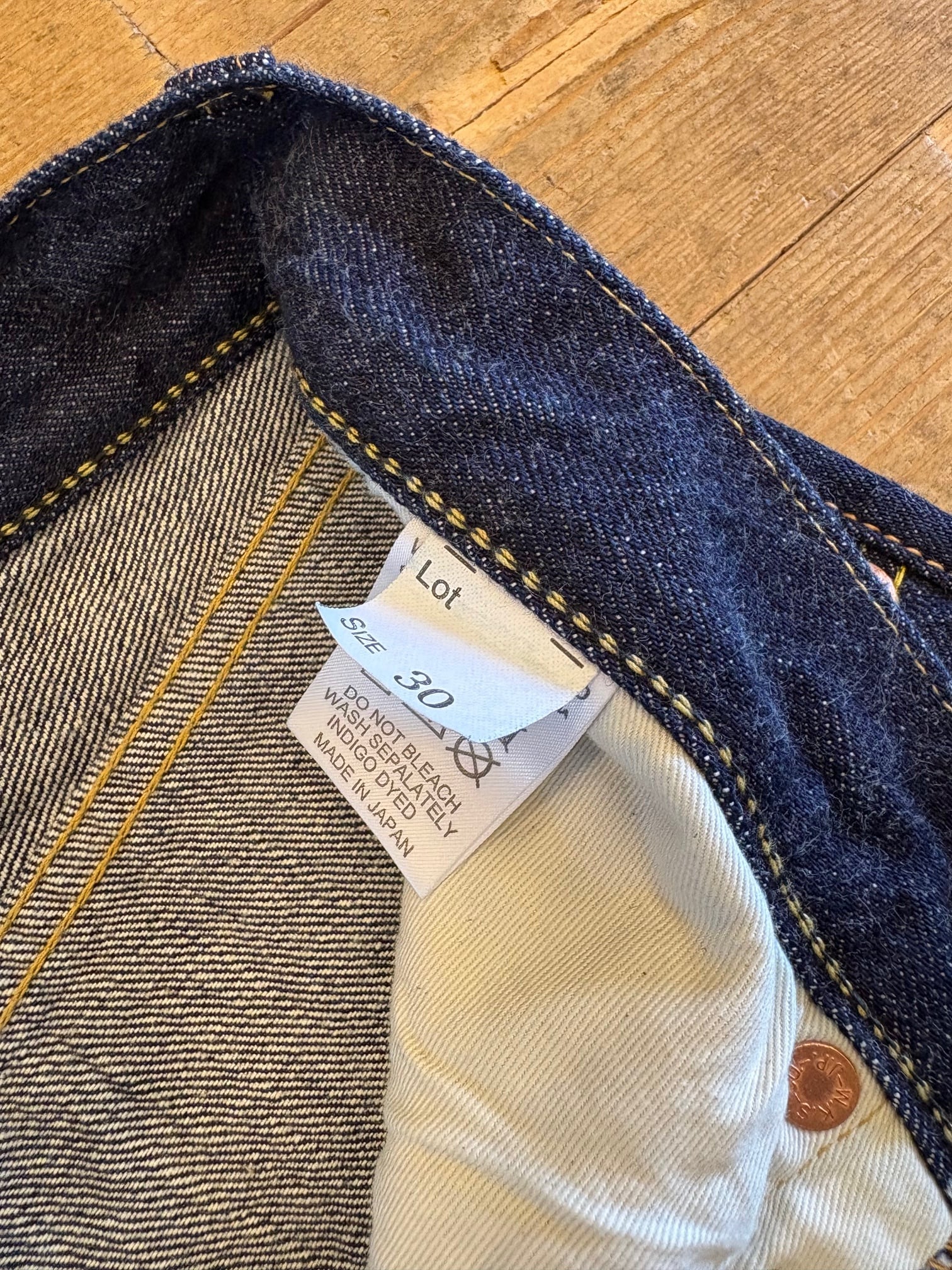 WORKERS(ワーカーズ)37 801XH, Buckle Back, Blue Selvedge