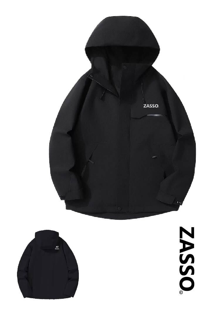 SIMMS フード付　ソフトシェルパーカー 黒 シェルパーカー | ZASSO