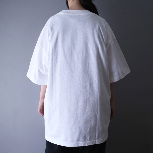 "へっぽこエイリアン" good printed over silhouette h/s tee