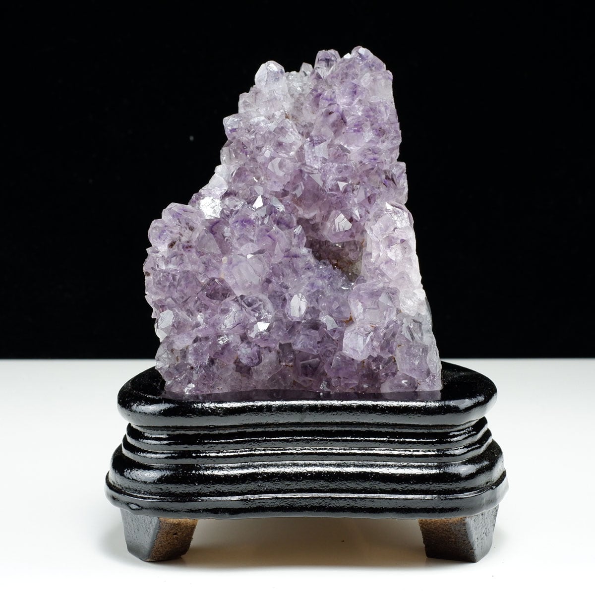 アメジスト クラスター ウルグアイ産 アメジスト 原石 amethyst 台座付属 花型 一点物  182-7126