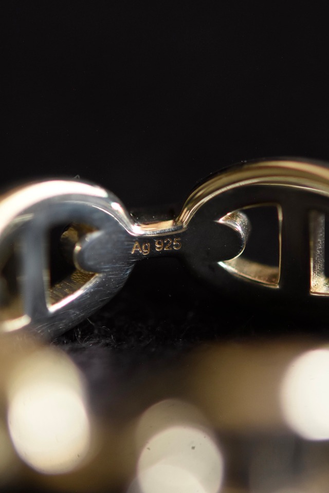 IORI／"HERMES" ring／chaine dancre enchainee PM