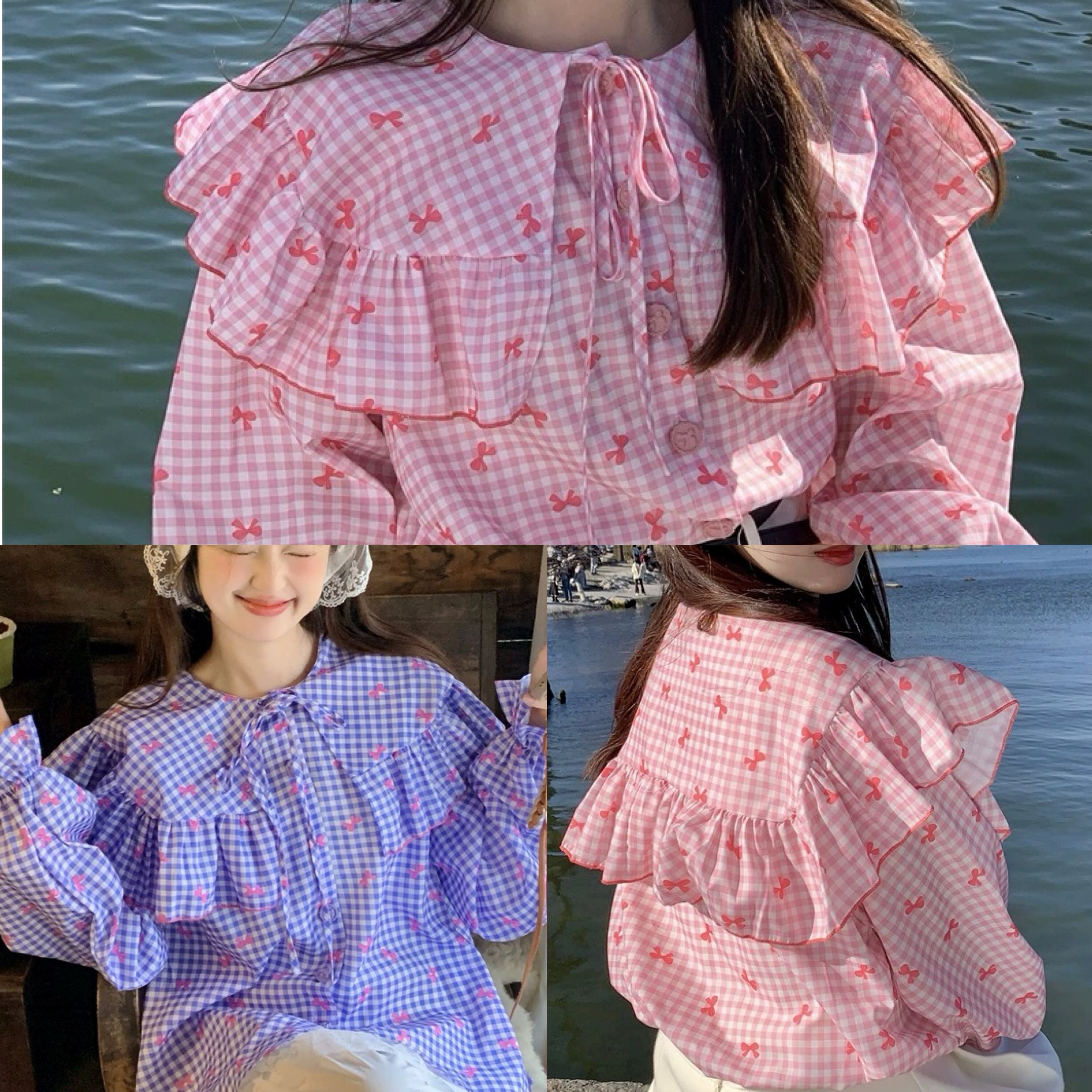 雑誌掲載♡ラルフローレン フローラルペプラムブラウス アイスピンク 