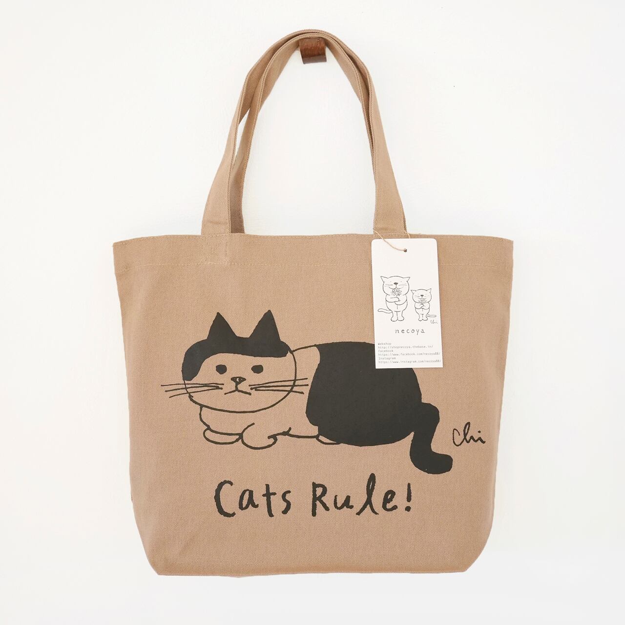 トートバッグ[前髪ねこ] S カラー | necoya