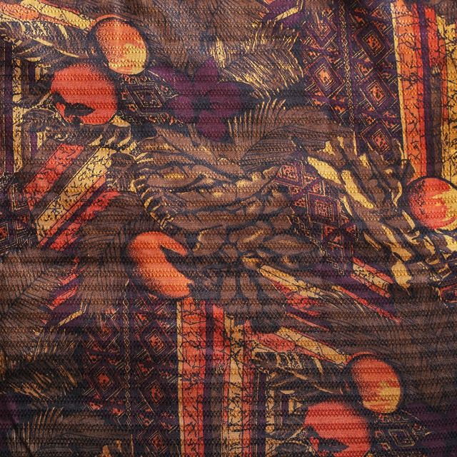 art botanical pattern h/s gloss shirt