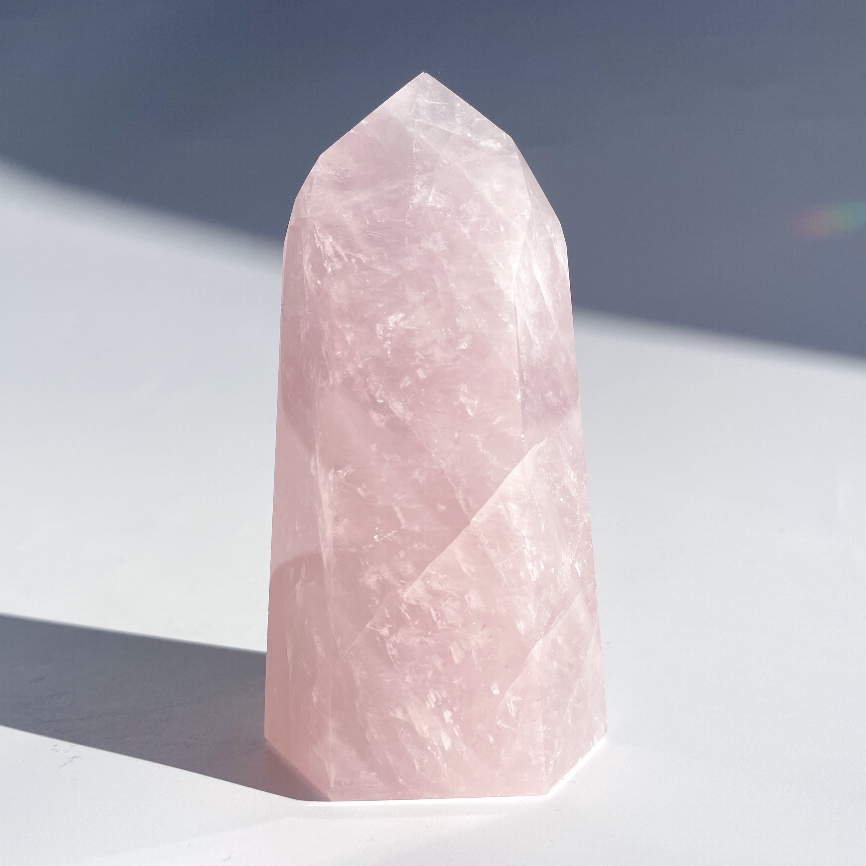 ローズクォーツタワー18◇Rose Quartz Tower◇天然石・パワーストーン