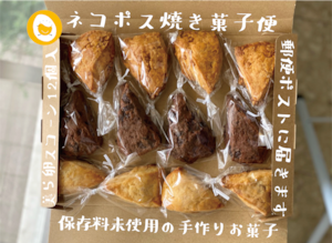 ネコポス焼き菓子便（スコーン12個セット）