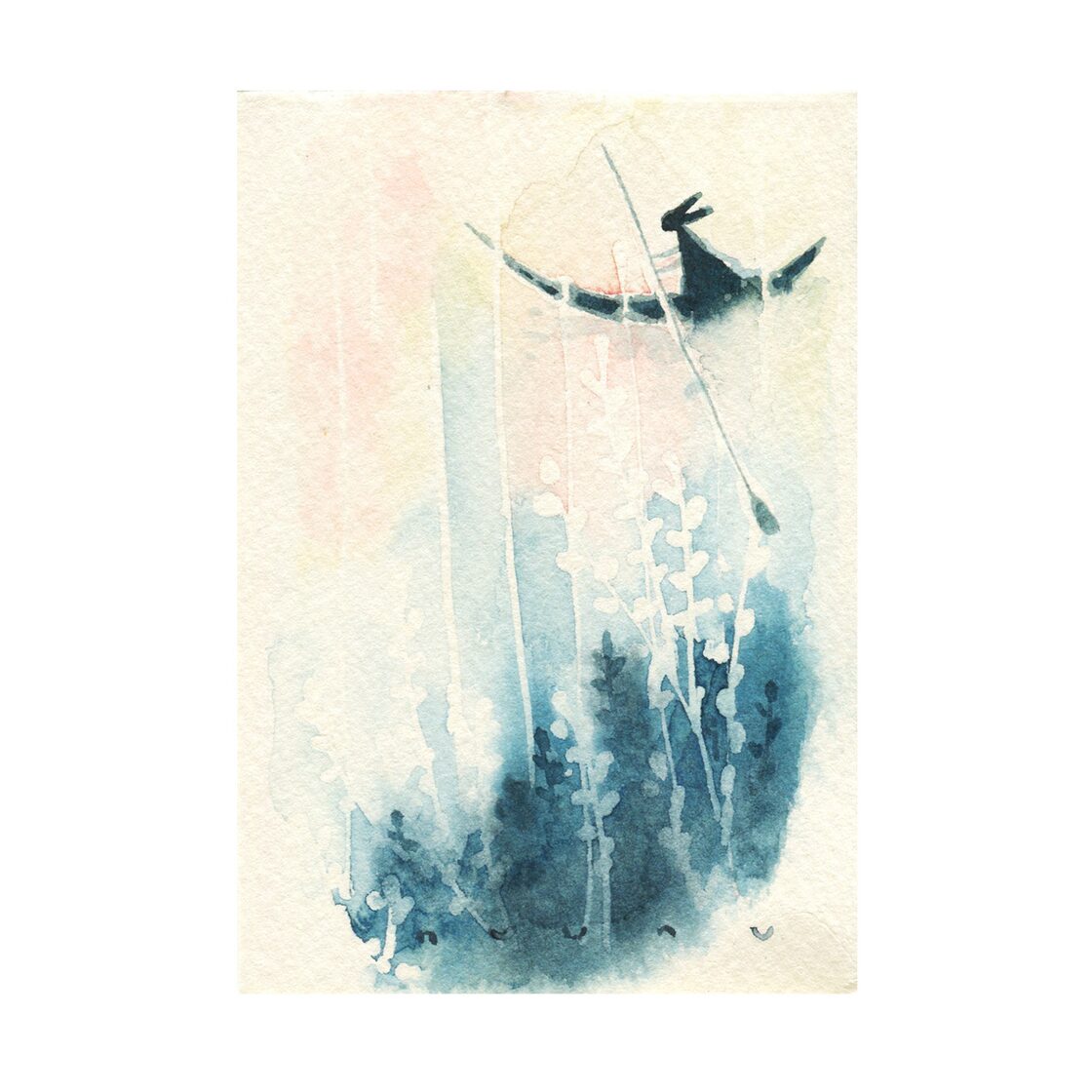 原画・水彩画】雨。ゆらゆらと晴れていってて。 | PAY ID