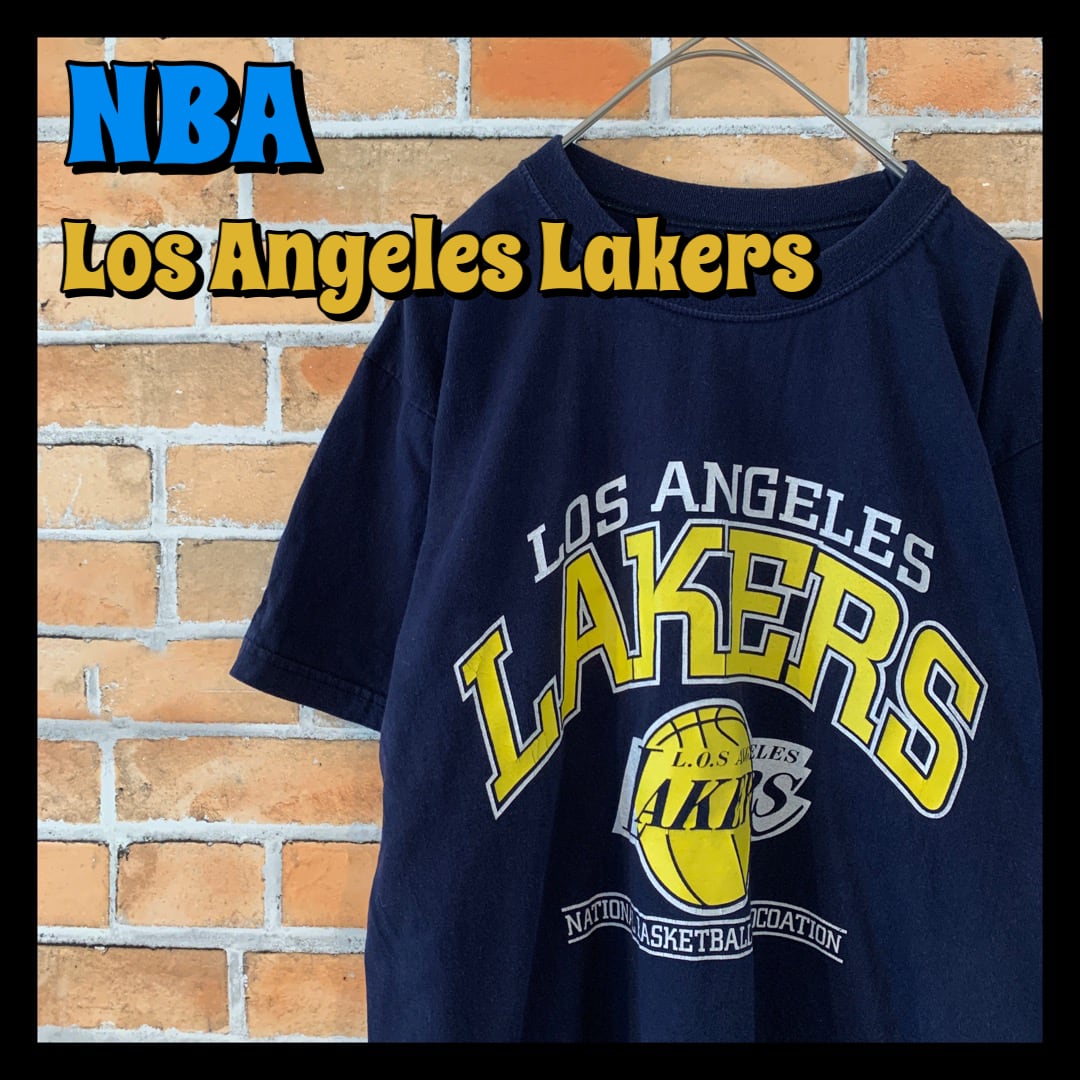 80年代 TRENCH NBA LOSANGELES LAKERS ロサンゼルスレイカーズ スポーツプリントTシャツ USA製 メンズM ヴィンテージ /eaa330122