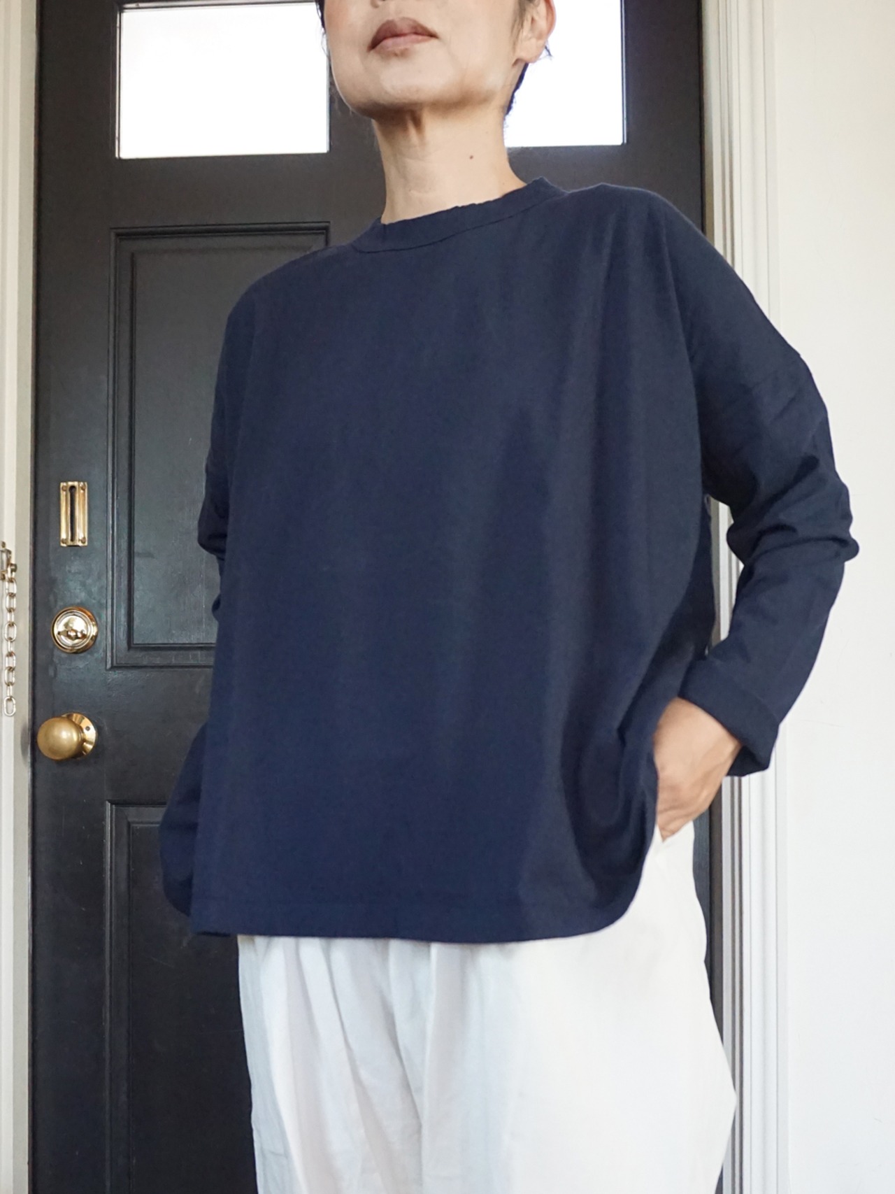 homspun （ホームスパン）30/1天竺BIG L/S Tシャツ
