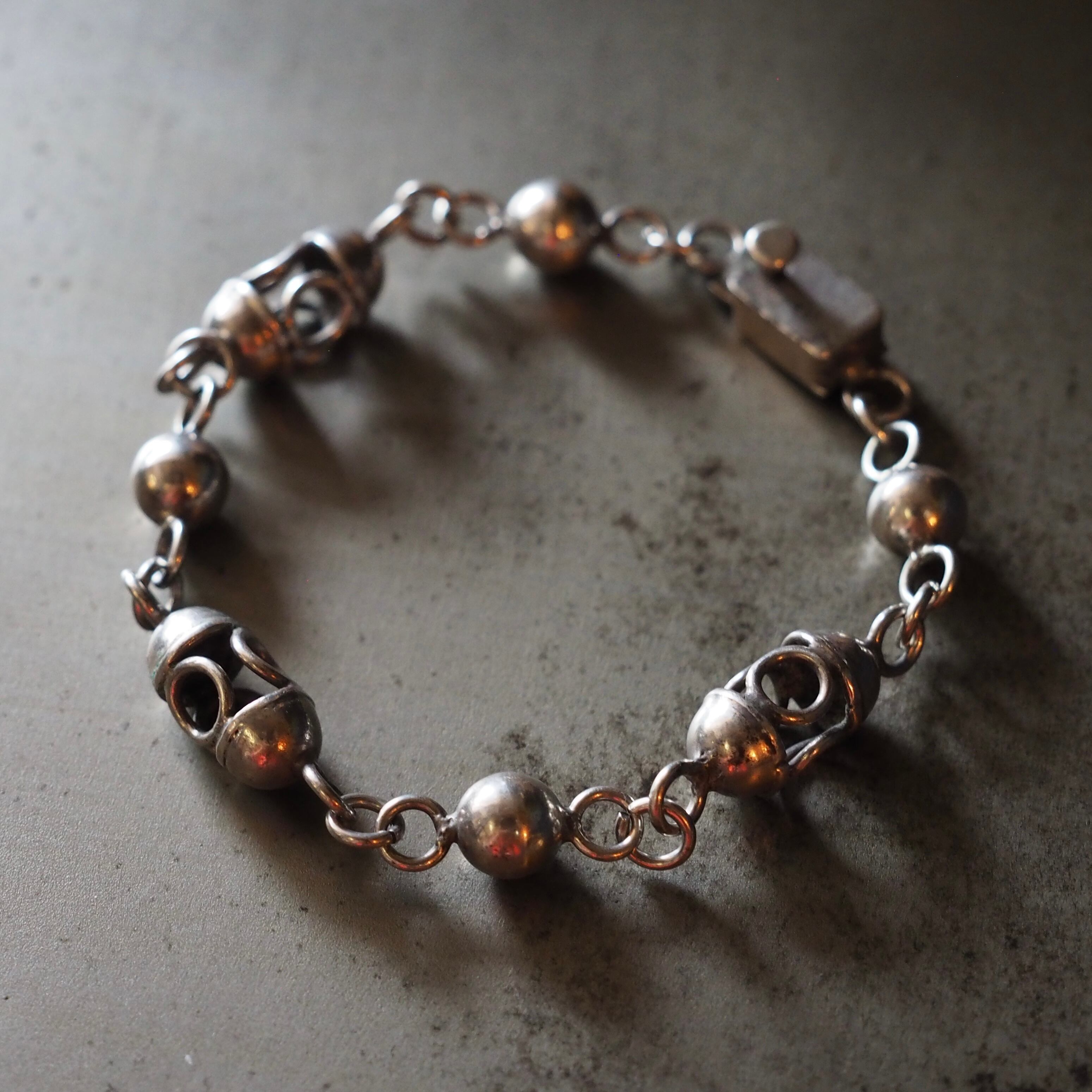 MEXICO Silver925 Chain Bracelet TV-56 メキシカンジュエリー ブレスレット シルバー アーティスト