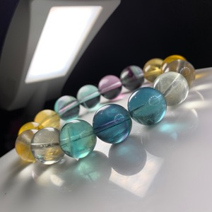 b192大玉グラデーションフローライトブレスレット