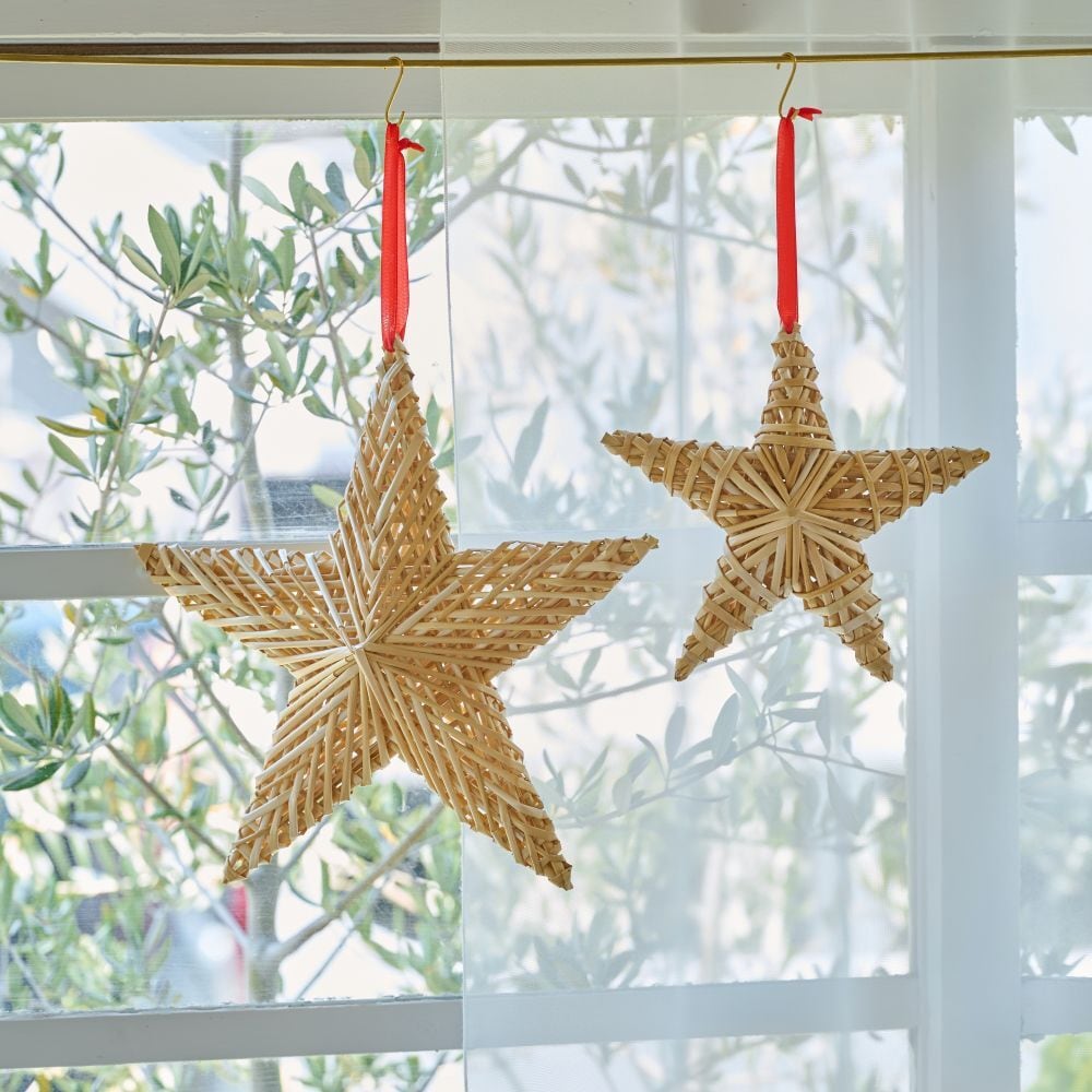Straw Star Wreath (Large) ストローオーナメント スター リース | YAY