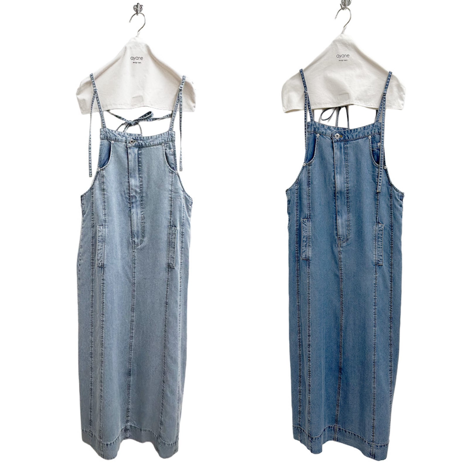 ayane【予約】テンセルデニムジャンパースカート(N) | whispermusee