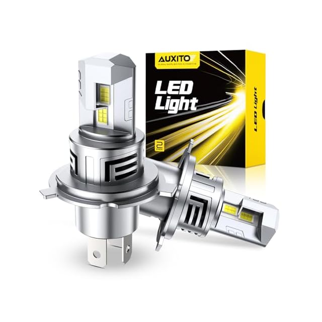 AUXITO H4 Lo/Hi LED ヘッドライト 7倍明るさUP 爆光 6500K ホワイト
