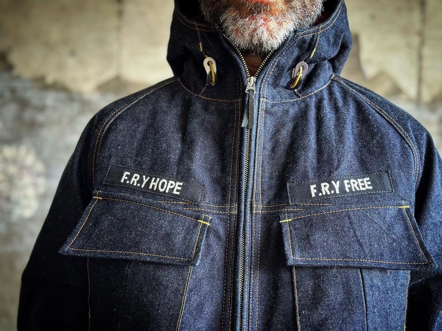 23AW FURY 憤デニムユーティリティファティーグジャケット 23AW FURY 憤デニムユーティリティファティーグジャケット