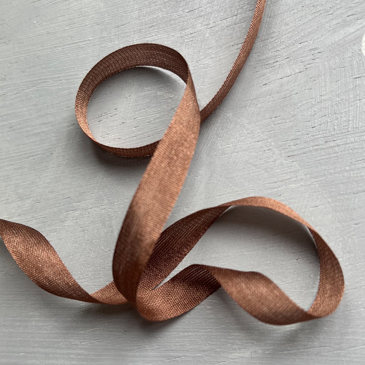 Silk シルクリボン／7900. Brown（幅/約0.7cm） | bavoletful バボレフル