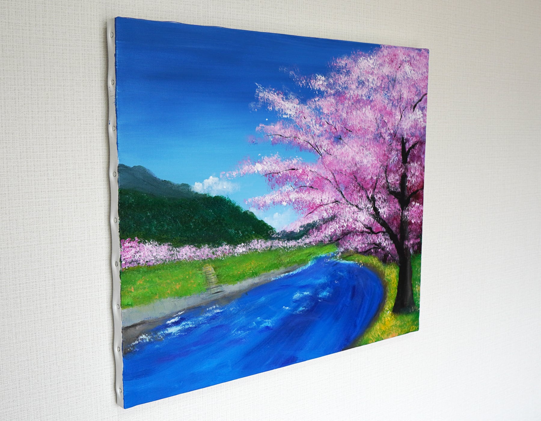 桜と川の風景 | easobi Artshop