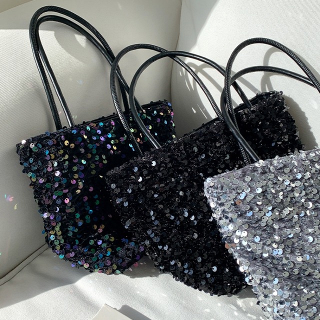 全3色/Sequin 2way tote bag　B178